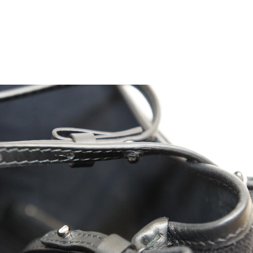 BALENCIAGA バレンシアガ/ネイビーカバスXS/キャンバスミニトート/ポーチ付/390346//Aランク/92