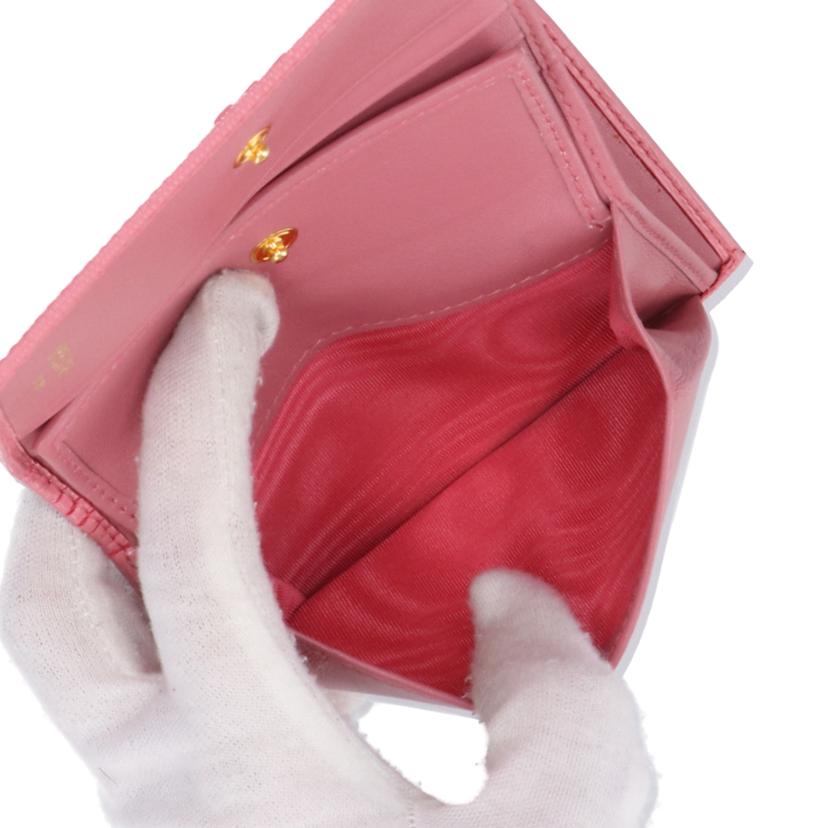 PRADA プラダ/二つ折り財布/ライトピンク//ABランク/85