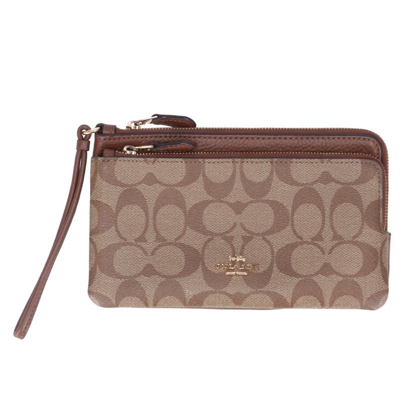 Coach shops brown wristlet