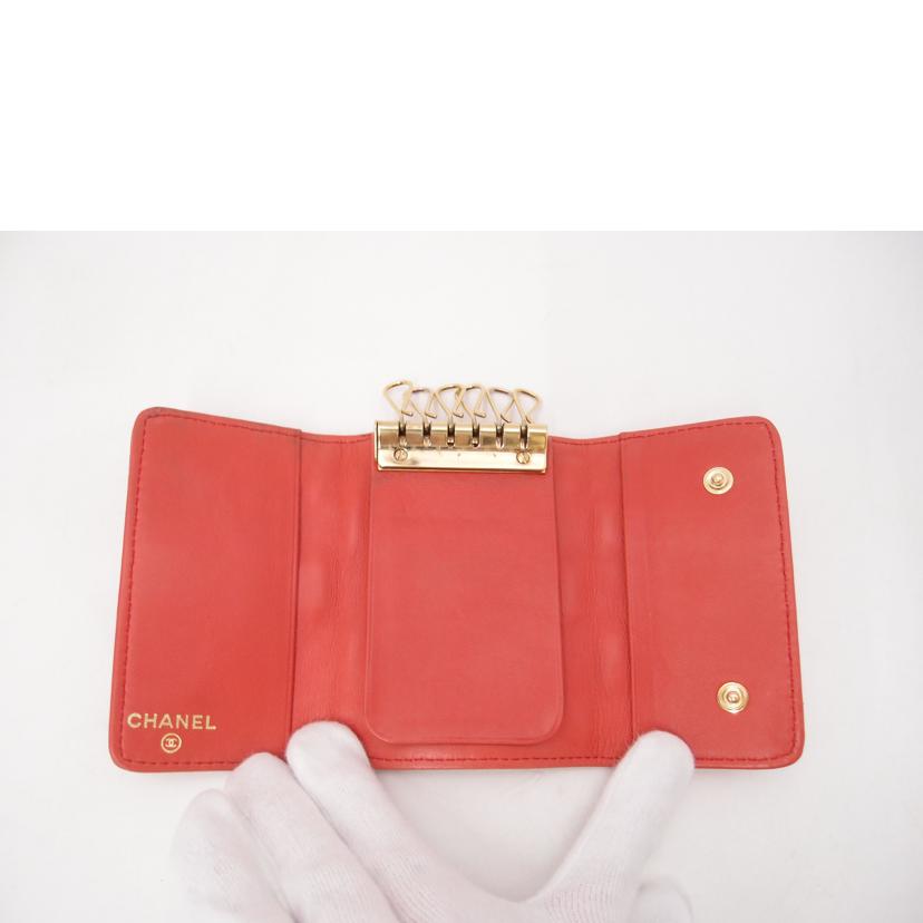 CHANEL シャネル/アイコン6連キーケース/オレンジ系//874****/ABランク/69