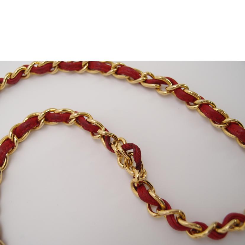 CHANEL/マトラッセ巾着チェーンショルダー/レッド//053****/Aランク/69