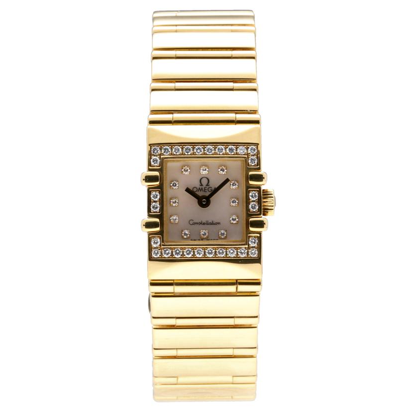 OMEGA オメガ/コンステレーション/クアドラクオーツ/ホワイトシェル/K18ダイヤ/1146.76.40//574*****/Aランク/75