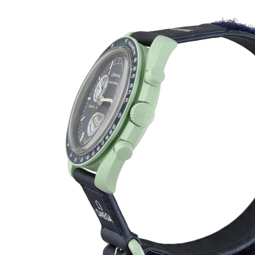 OMEGA×swatch オメガ×スウォッチ/ムーンスウォッチ/MISSION ON EARTH/クオーツ/SO33G100//Aランク/94