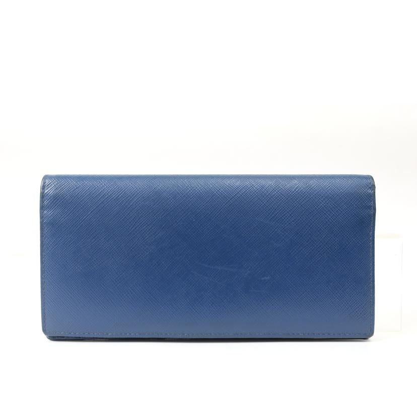 PRADA プラダ/サフィアーノトラベル 札入れ カードケース 長財布 SAFFIANO TRAVEL ブルー/2MV341//Bランク/65