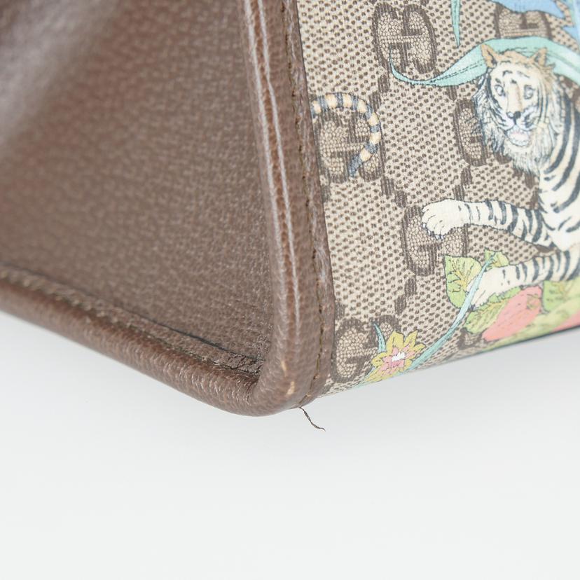GUCCI グッチ/GGスプリームタイガープリント2WAYトート/659983//525***/Aランク/20