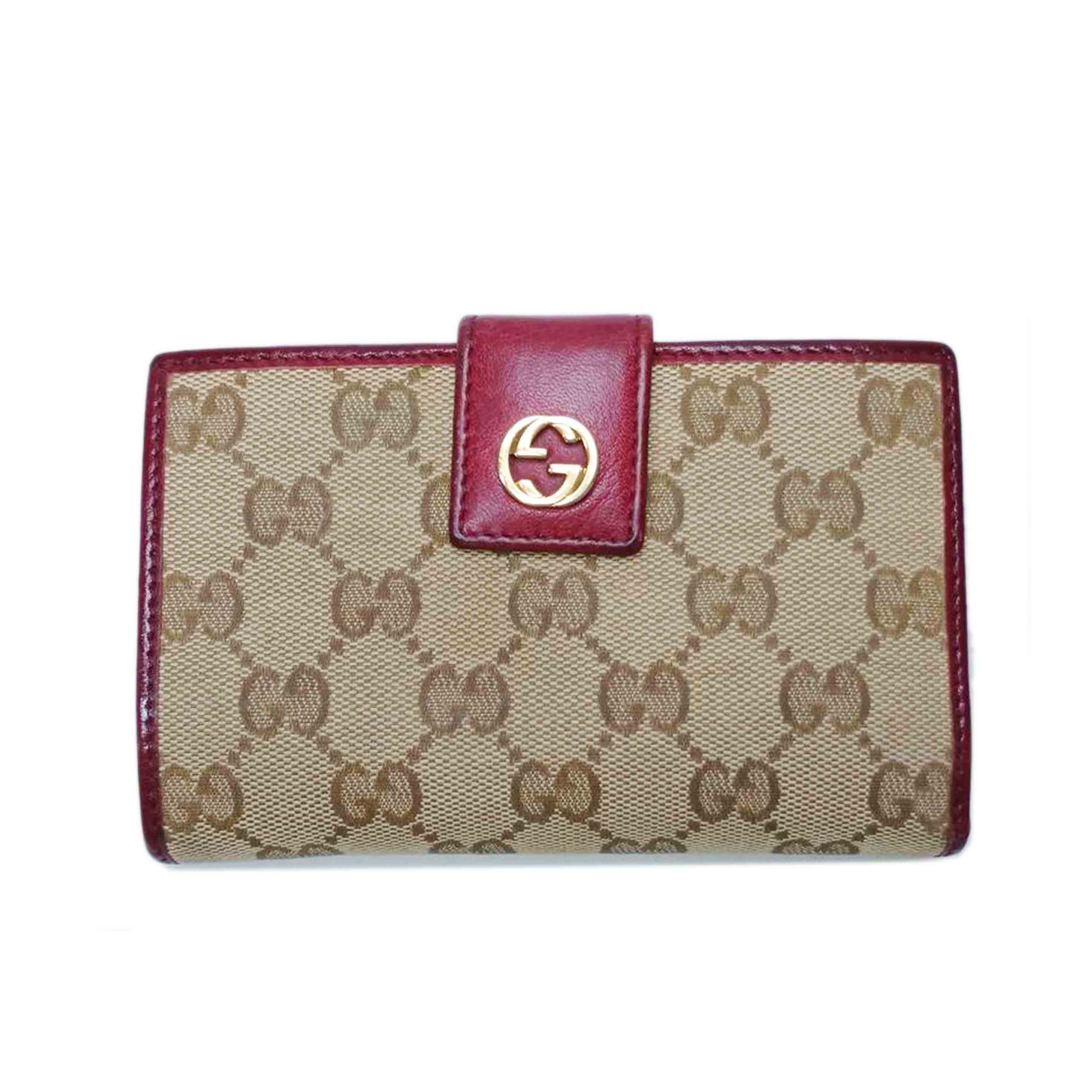 GUCCI グッチ/GGキャンバス 2つ折り L字ファスナー/337023//496***/Bランク/52