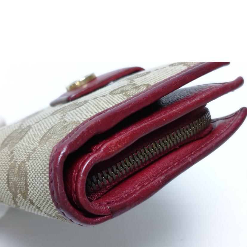 GUCCI グッチ/GGキャンバス 2つ折り L字ファスナー/337023//496***/Bランク/52