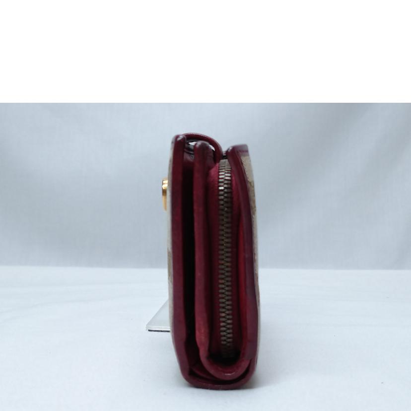 GUCCI グッチ/GGキャンバス 2つ折り L字ファスナー/337023//496***/Bランク/52