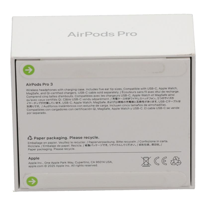 APPLE アップル/Air Pods Pro3/MFHP4J A//MGJNP7M4RP/Sランク/19