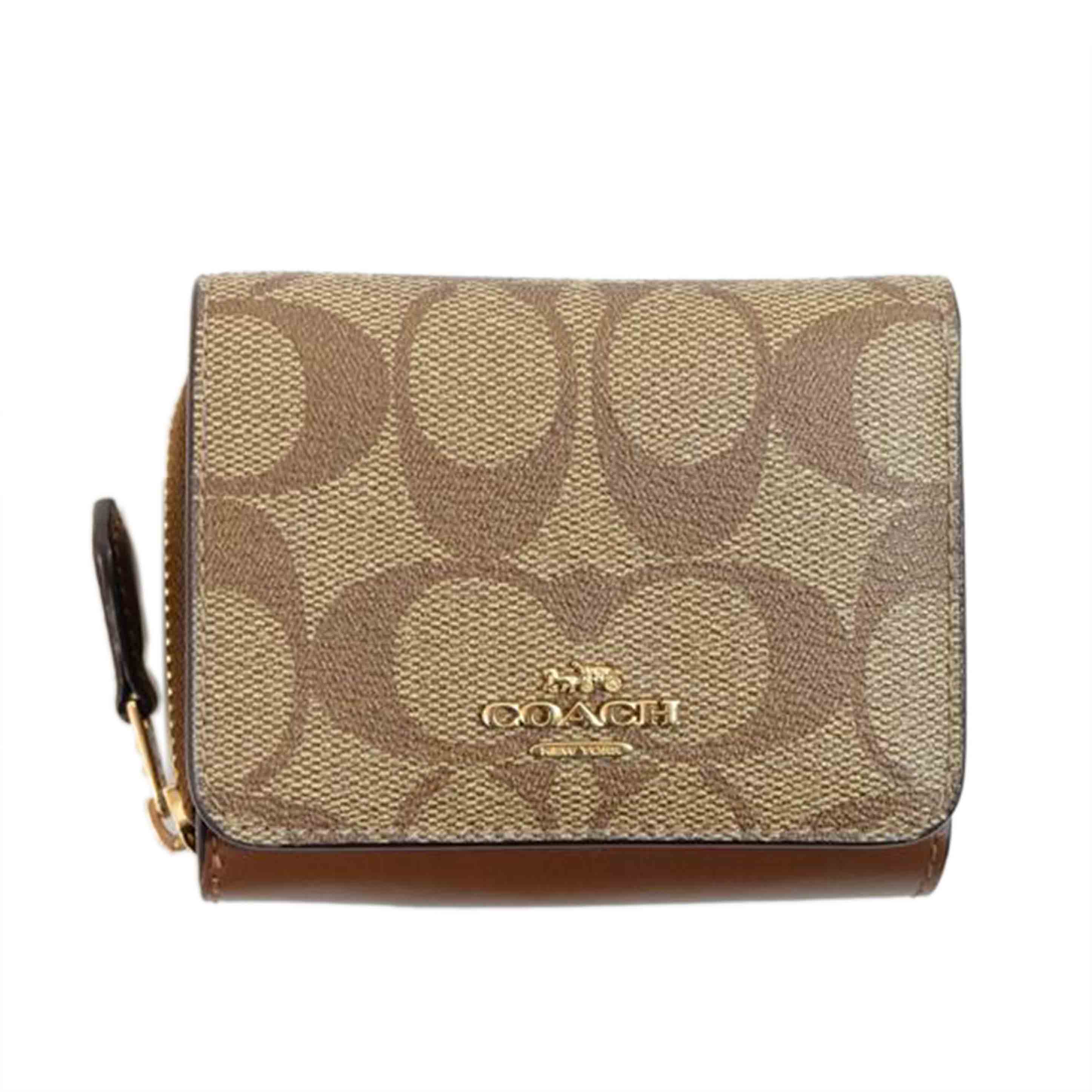 COACH コーチ/シグネチャー三つ折財布/7331//J22**/Aランク/71