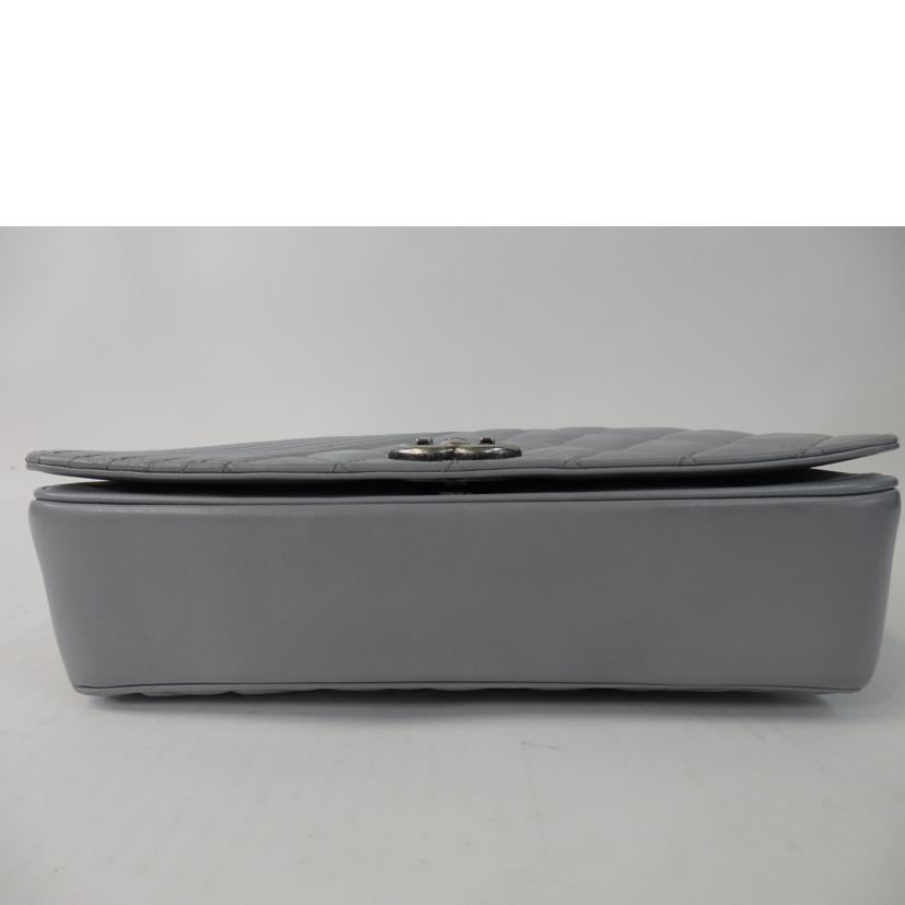 CHANEL シャネル/マトラッセ/ボーイシャネルチェーンショルダーバッグ/ラム/グレー/シルバー金具//208*****/ABランク/84