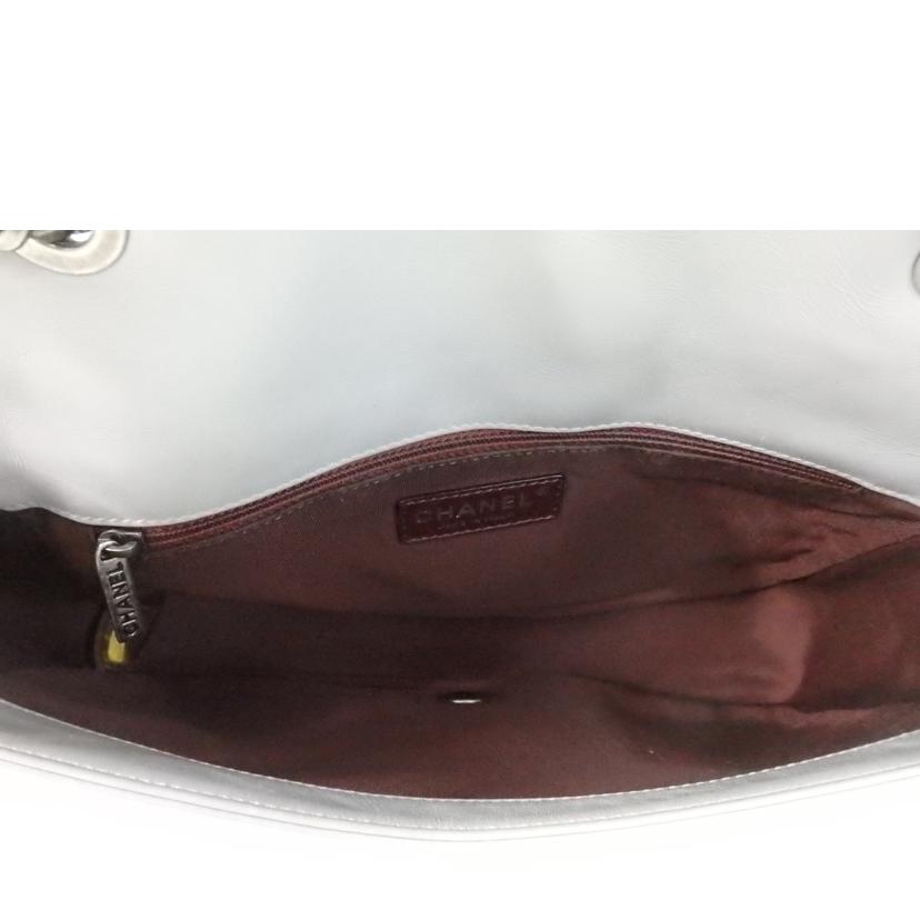 CHANEL シャネル/マトラッセ/ボーイシャネルチェーンショルダーバッグ/ラム/グレー/シルバー金具//208*****/ABランク/84