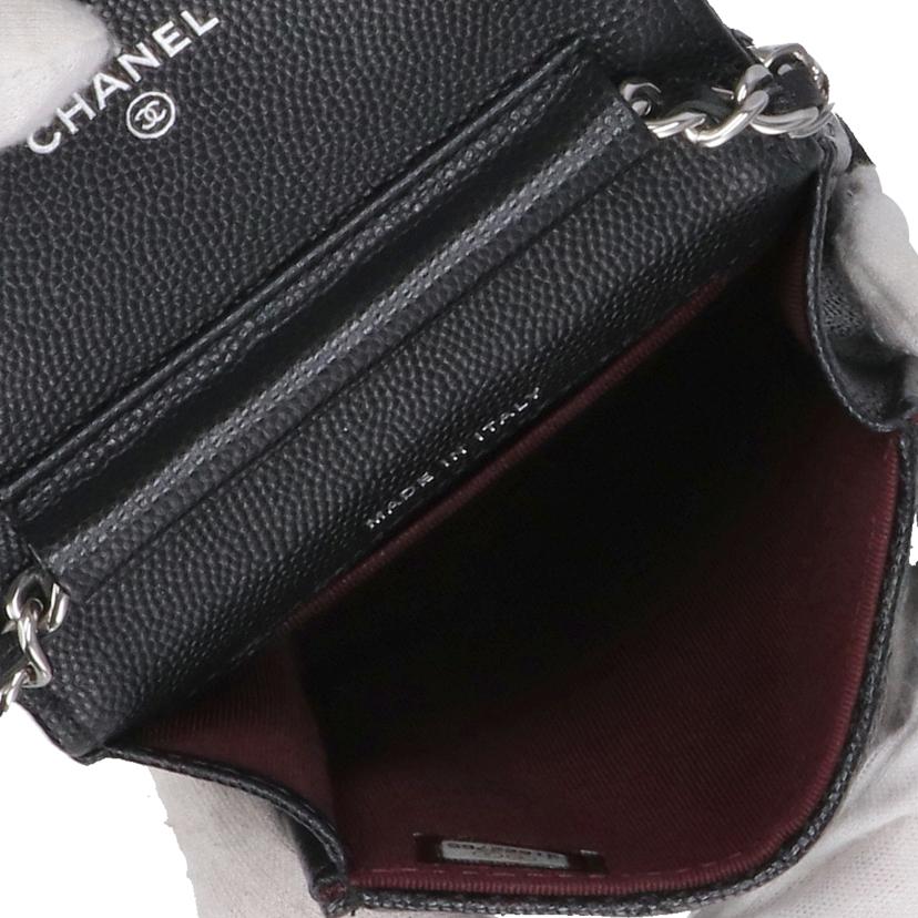 CHANEL シャネル/マトラッセキャビアスキンチェーンフォンホルダー//316*****/Aランク/92