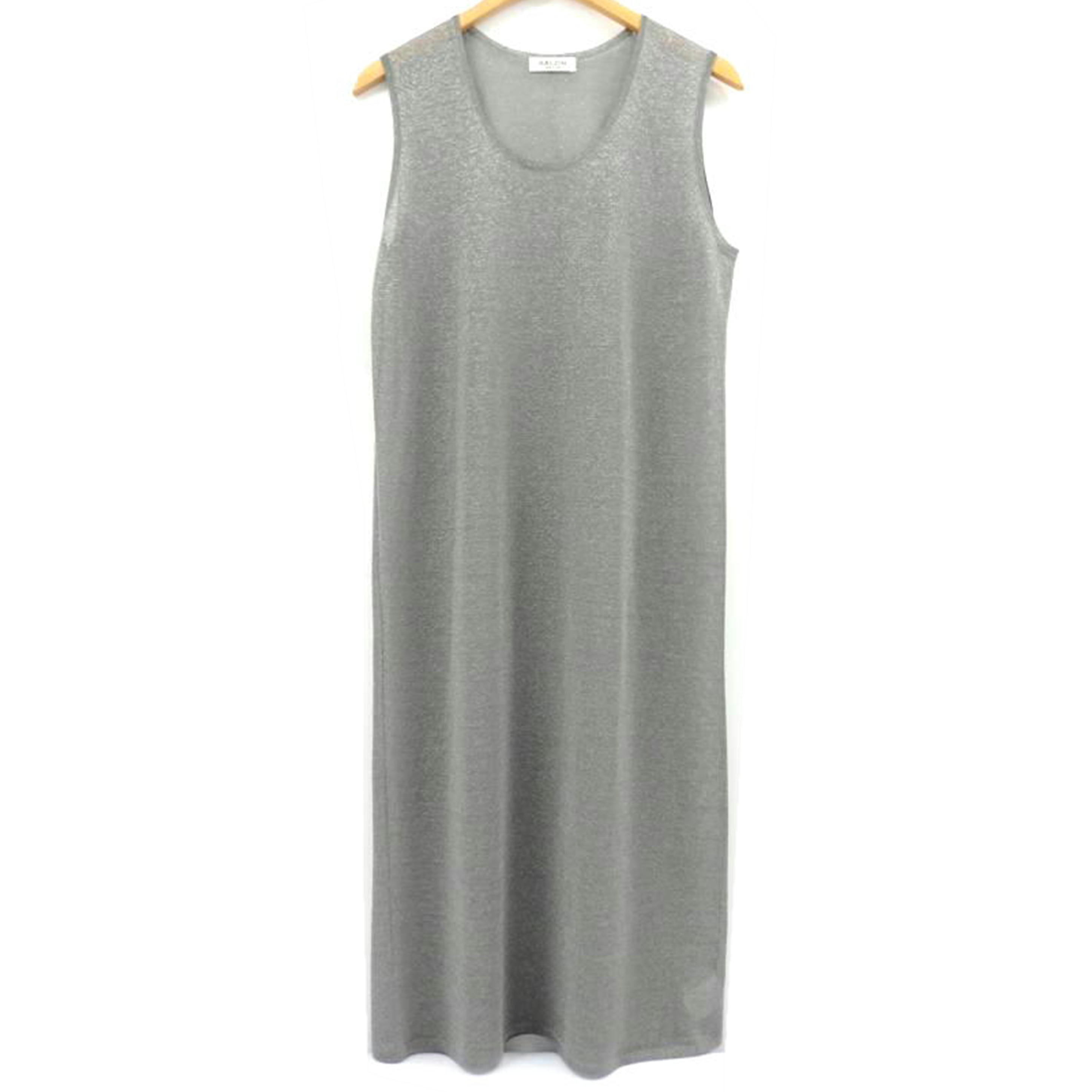 SALON adam et rope サロン アダムエロペ/ラメノースリーブ ロングワンピース /SHE34230A//Aランク/77