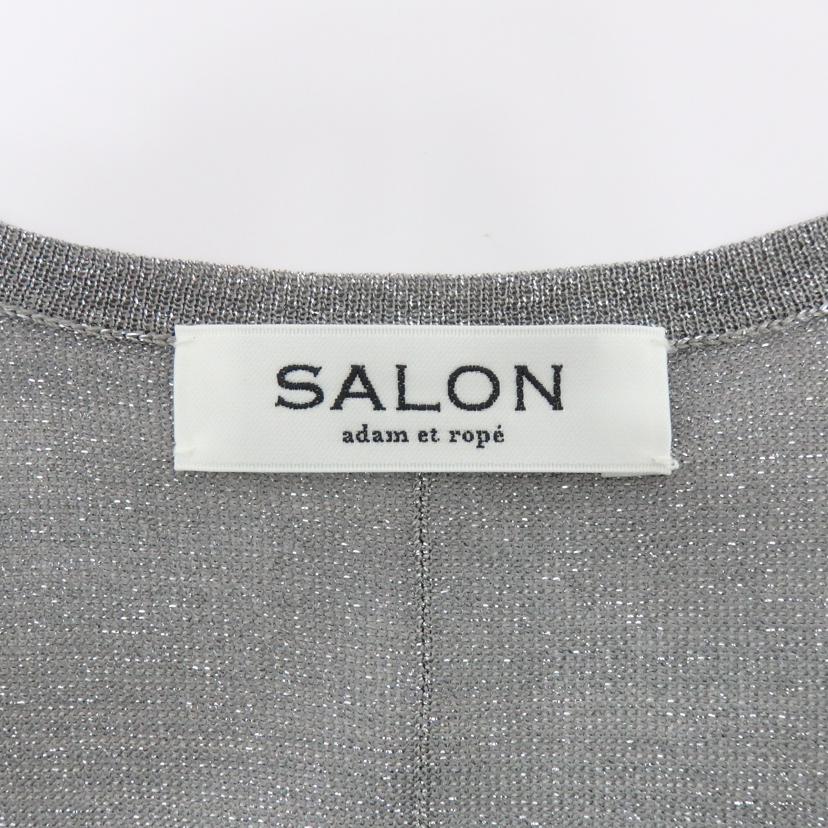 SALON adam et rope サロン アダムエロペ/ラメノースリーブ ロングワンピース /SHE34230A//Aランク/77