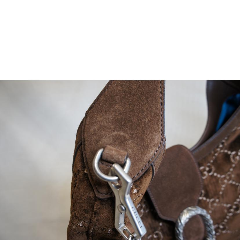 GUCCI グッチ/ディオニソスミディアムホーボースウェードGG/シェリーライン/446687//525***/Aランク/92