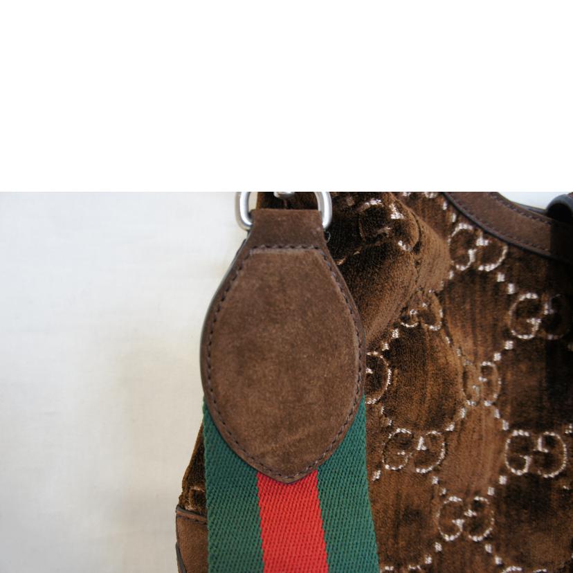 GUCCI グッチ/ディオニソスミディアムホーボースウェードGG/シェリーライン/446687//525***/Aランク/92