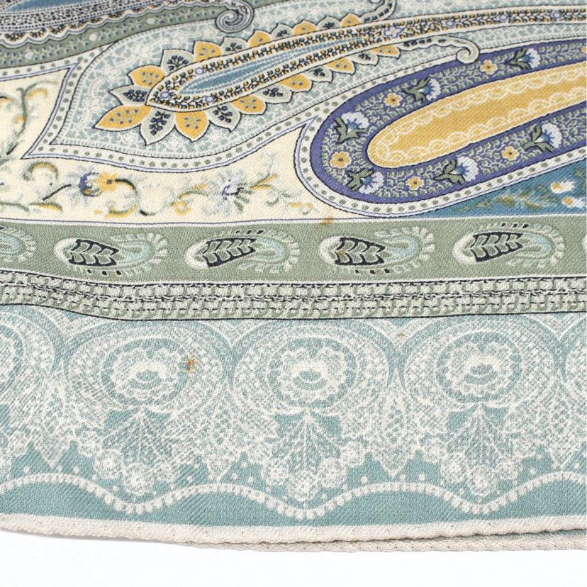 ETRO エトロ/ETRO ウール混スカーフ グリーン//Bランク/78
