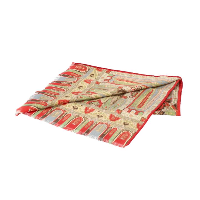 ETRO エトロ/ETRO ウール混スカーフ小 レッド//Bランク/78