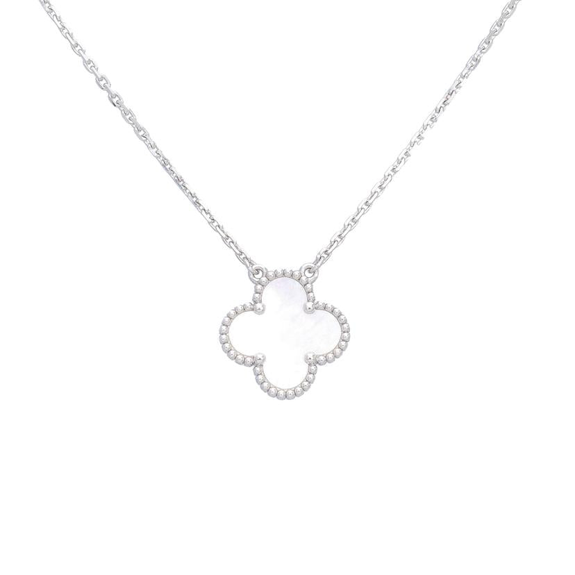 VCA ヴァンクリーフアンドアーペル/AU750WGヴィンテージアルハンブラネックレス/マザーオブパール/VCARF48700//JP662777/Aランク/75