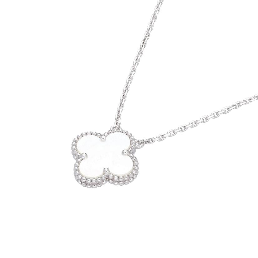 VCA ヴァンクリーフアンドアーペル/AU750WGヴィンテージアルハンブラネックレス/マザーオブパール/VCARF48700//JP662777/Aランク/75