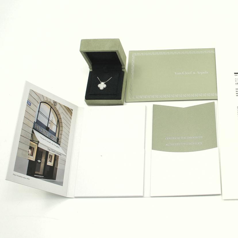 VCA ヴァンクリーフアンドアーペル/AU750WGヴィンテージアルハンブラネックレス/マザーオブパール/VCARF48700//JP662777/Aランク/75