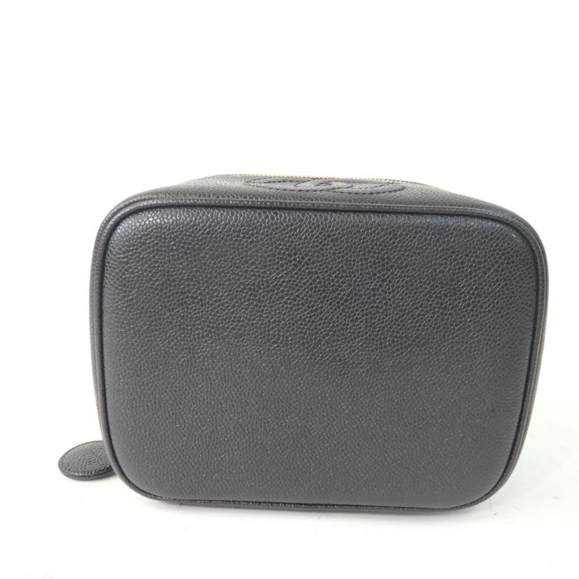 CHANEL シャネル/ココマークバニティ/キャビアスキン/黒//332****/Aランク/84