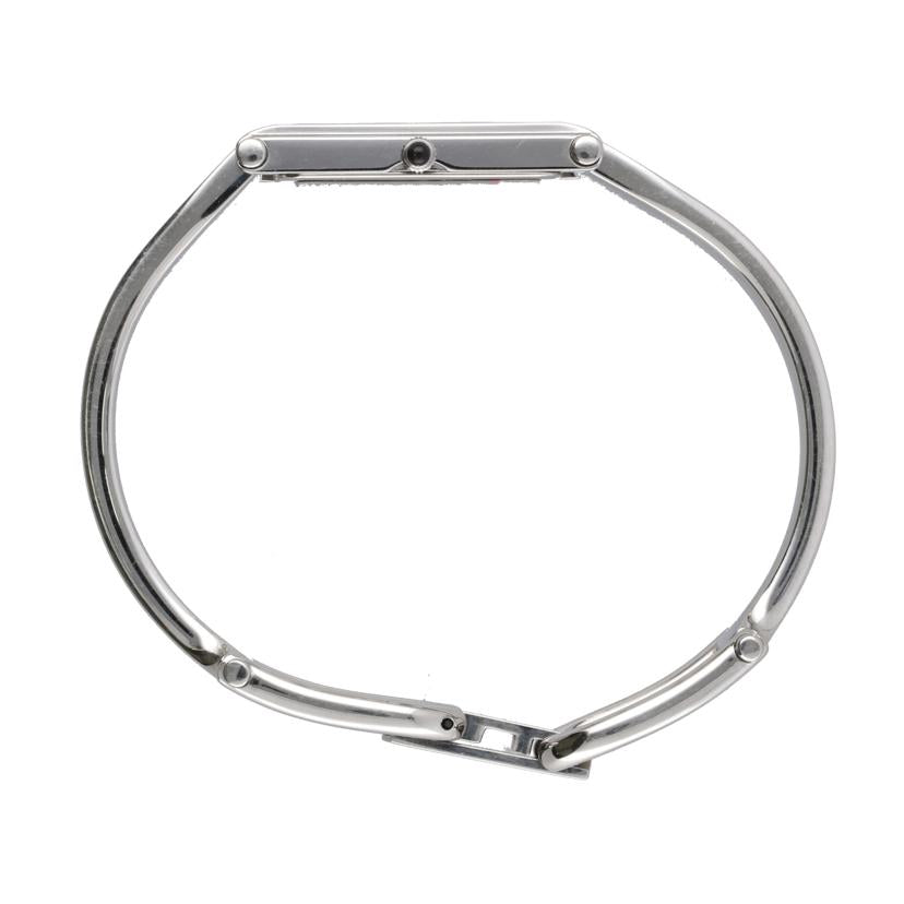 GUCCI グッチ/スクエアバングルウォッチ・ブラック×シルバー/クオーツ/1500L//120****/ABランク/75