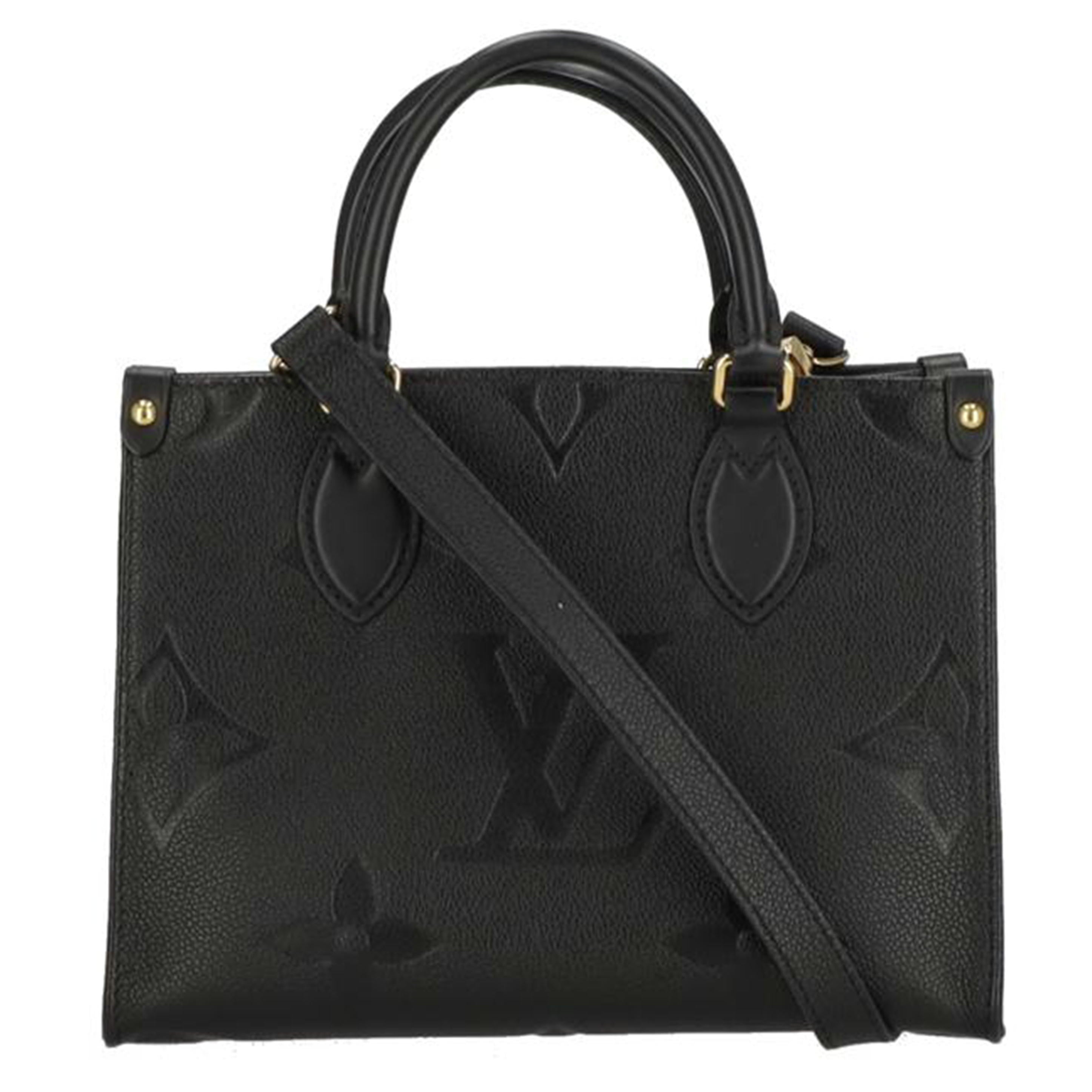 LV LV/オンザゴーPM/モノグラムアンプラント/ノワール/M45653//RFI*/Aランク/78