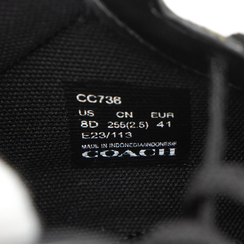 CACH コ-チ/COACH/Clip Court High Top Sneaker In Signature Canvas/25.5cm//CC7**/Aランク/03