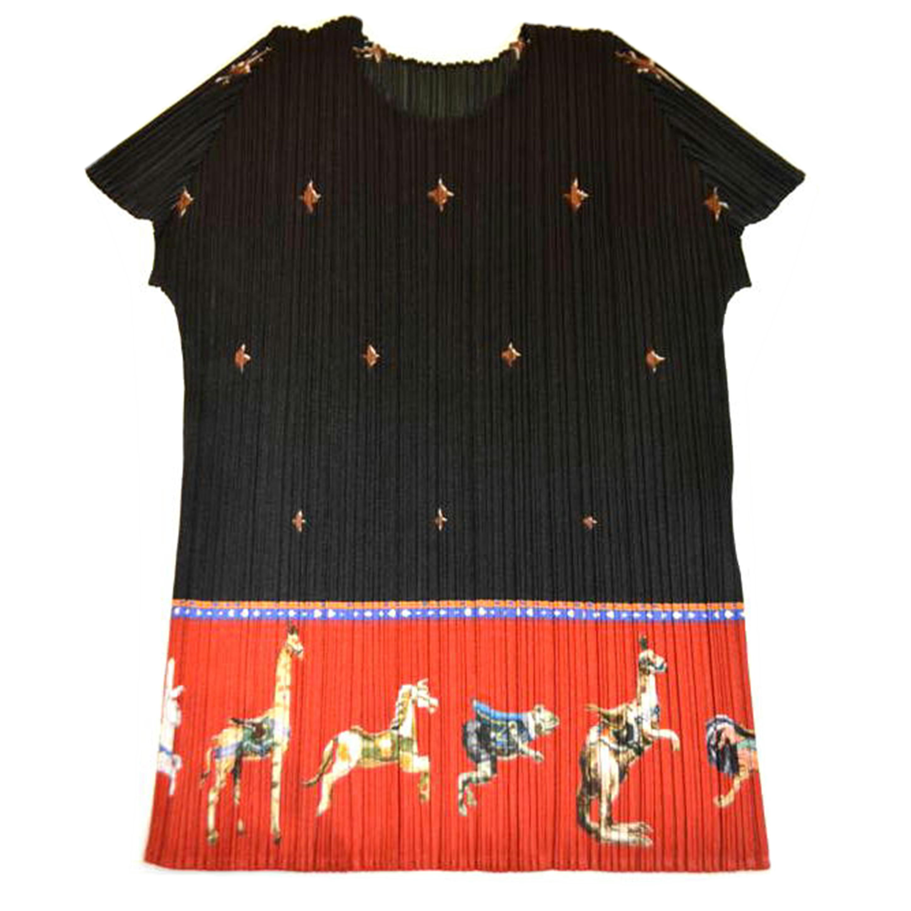 ISSEY MIYAKE/プリーツプリーズメリーゴーランドカットソー/Lサイズ/PP43-JK771//Aランク/89