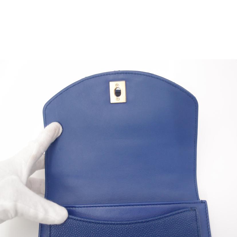 CHANEL/マトラッセ2wayチェーンショルダー/ブルー//282*****/Aランク/69