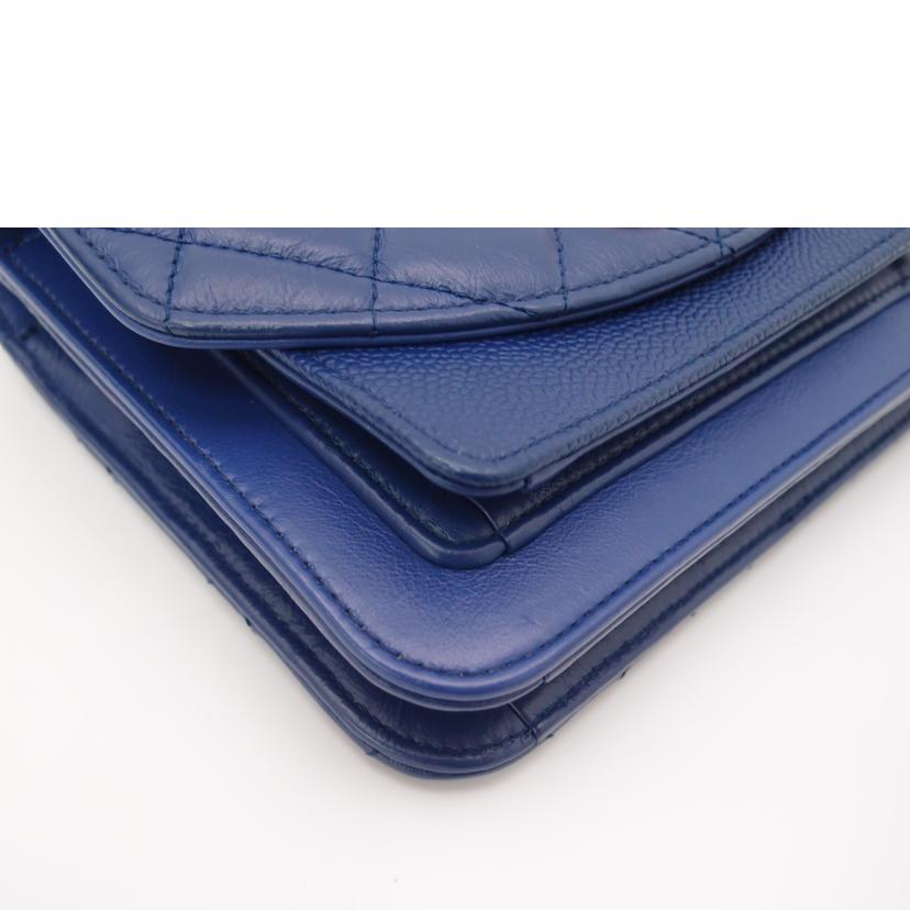 CHANEL/マトラッセ2wayチェーンショルダー/ブルー//282*****/Aランク/69