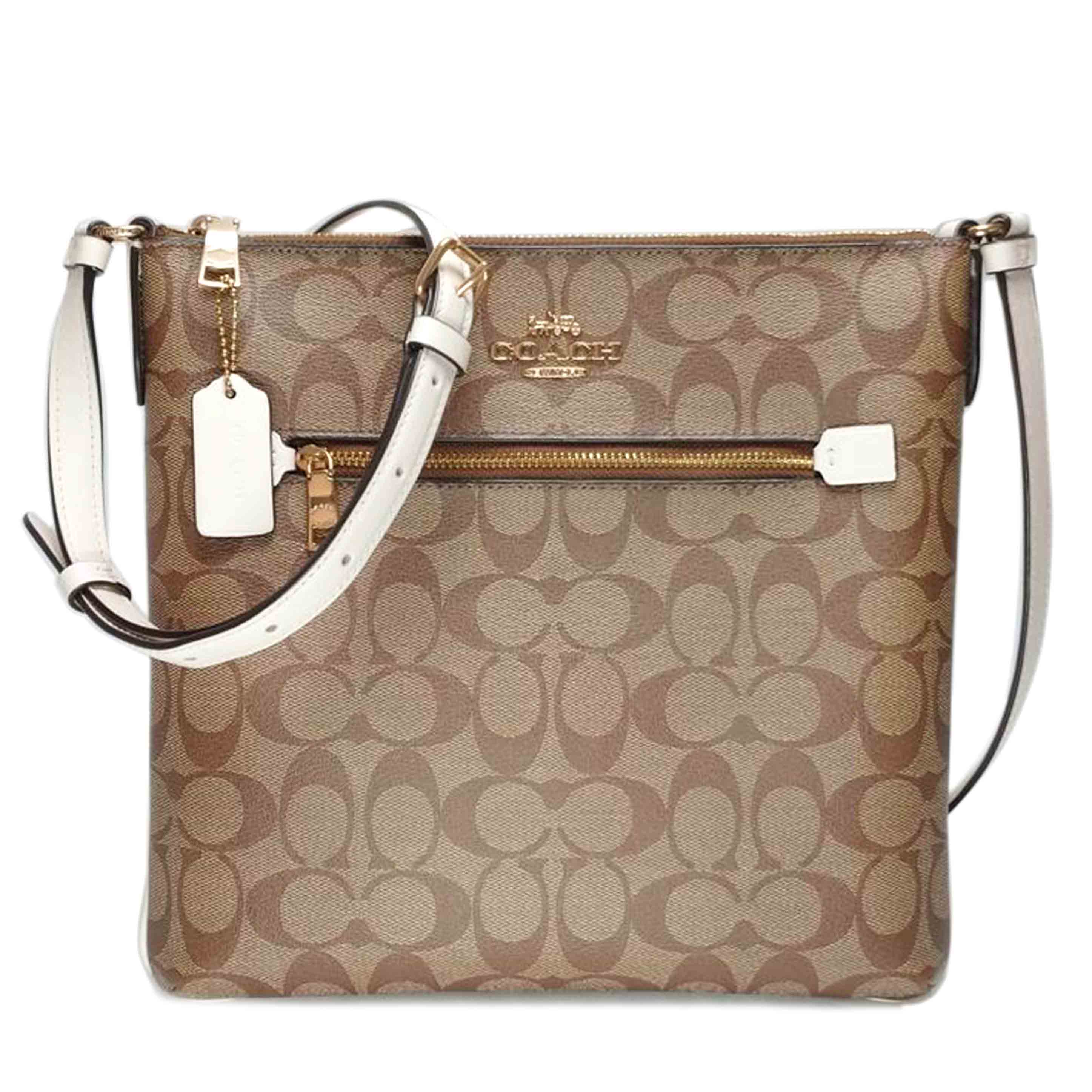 COACH コーチ/PVC シグネチャーショルダーバッグ/C1554//M20**/Aランク/52