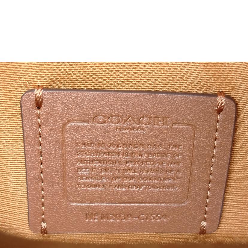 COACH コーチ/PVC シグネチャーショルダーバッグ/C1554//M20**/Aランク/52