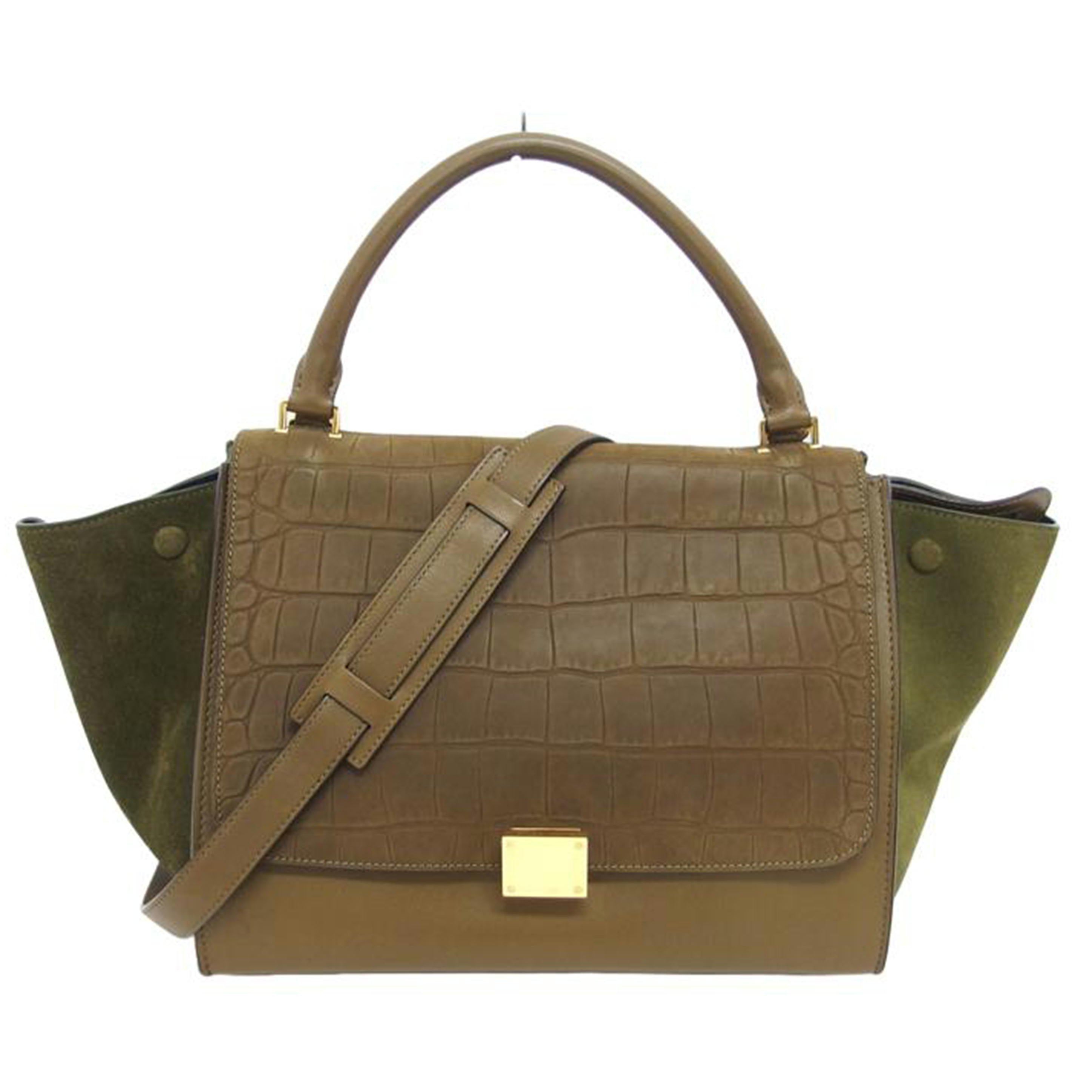 CELINE セリーヌ/トラペーズ/2WAYハンドバッグ/レザー×スエード/169543XDD//ABランク/04