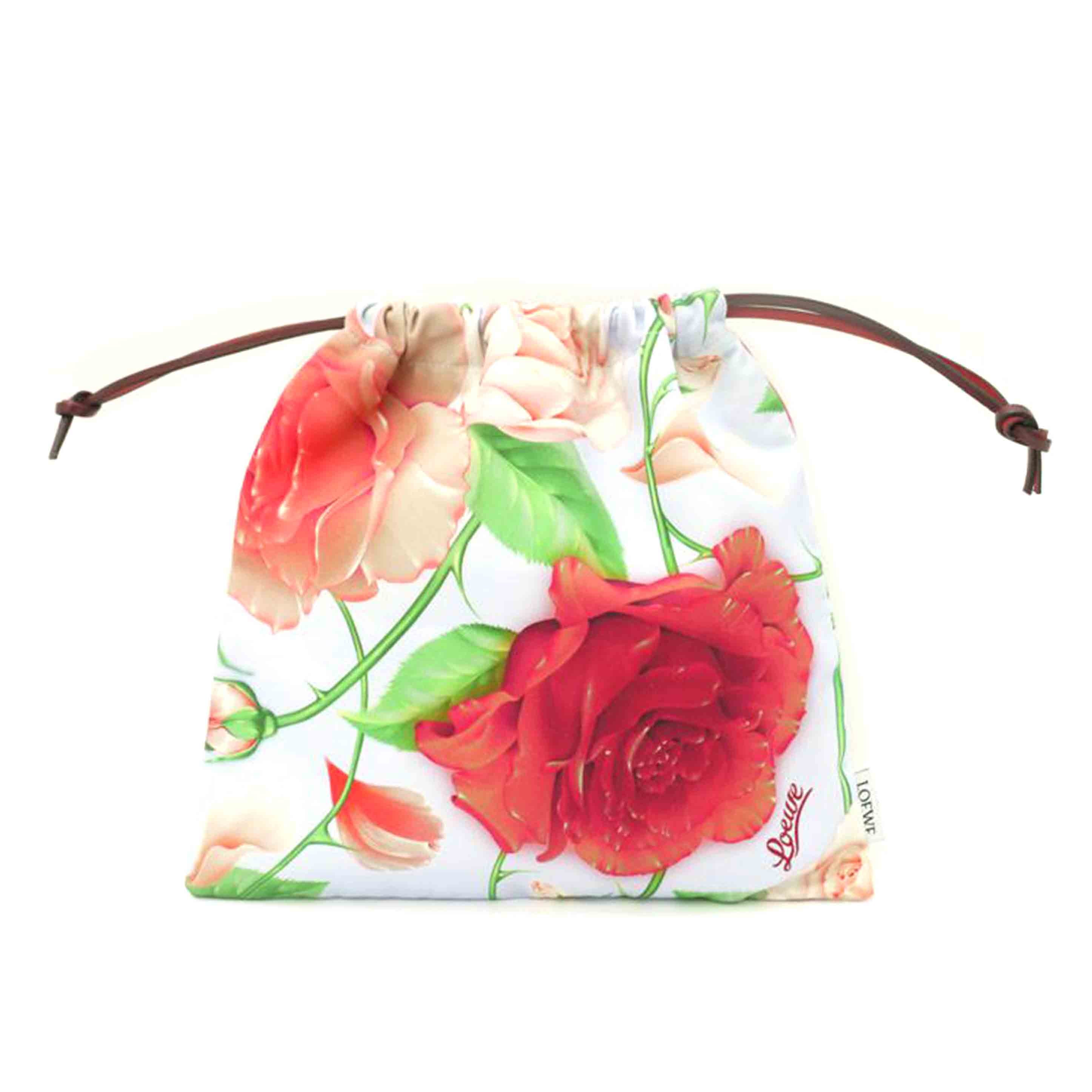 LOEWE/ドローストリングポーチPaulasIbiza/フラワー/ブルー/C822057X25//692***/SAランク/69