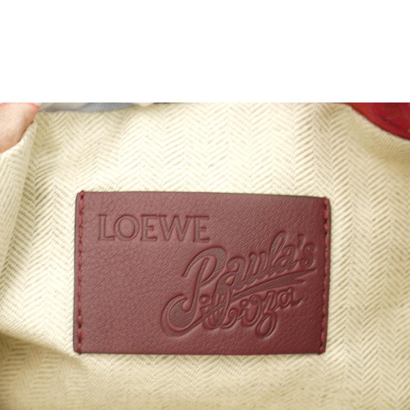 LOEWE/ドローストリングポーチPaulasIbiza/フラワー/ブルー/C822057X25//692***/SAランク/69