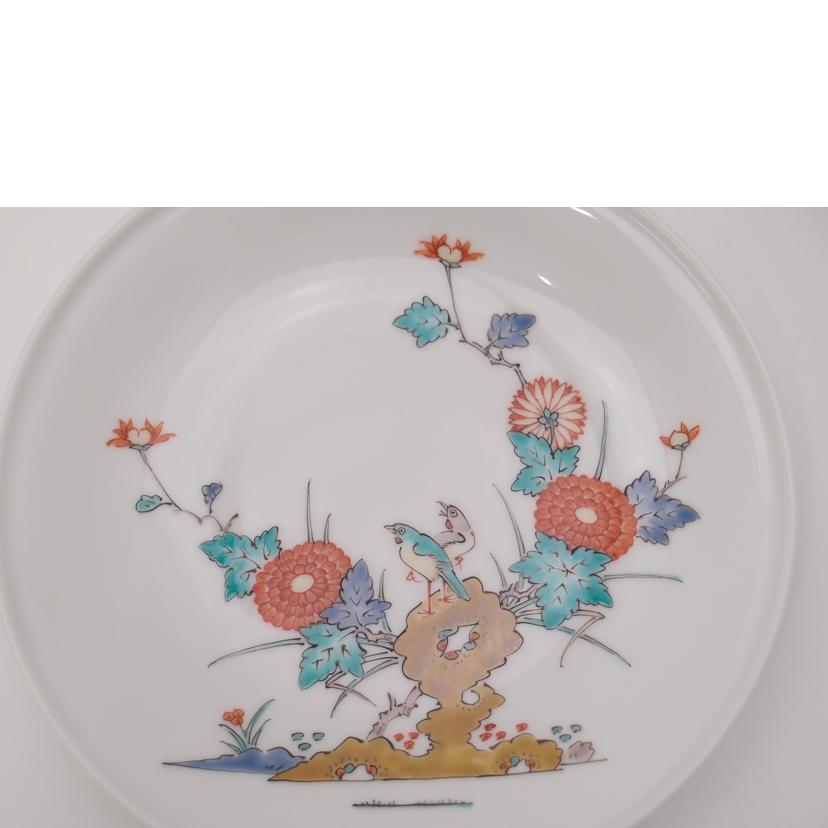 十四代柿右衛門 十四代柿右衛門/十四代柿右衛門/額皿/錦菊鳥文//Aランク/69