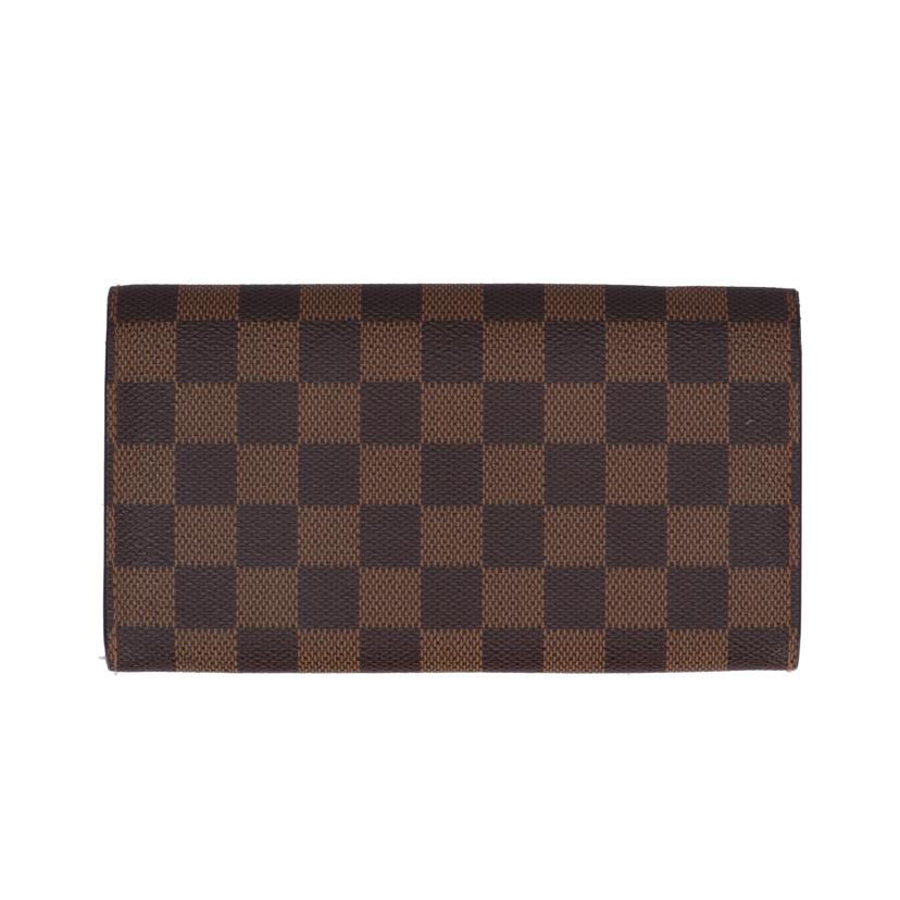 LV/ポルトフォイユ・サラ旧型/ダミエ/エベヌ/N61734//CA1***/Bランク/85