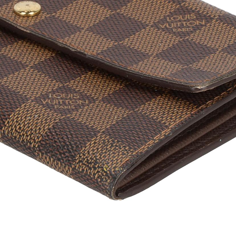 LV/ポルトフォイユ・サラ旧型/ダミエ/エベヌ/N61734//CA1***/Bランク/85