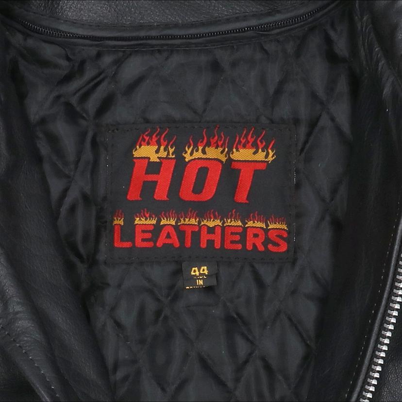 HOTLEATHERS/90's/ヴィンテージライダースジャケット/カウハイド/希少ファイヤーロゴ/レア//ABランク/24
