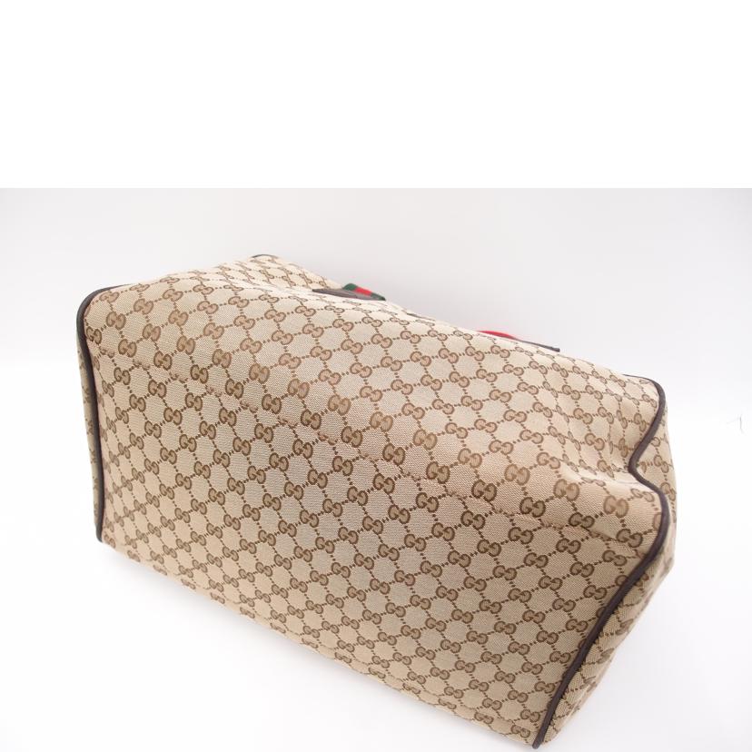 GUCCI グッチ/GGキャンバスシェリーボストン/ブラウン/153240//491***/Aランク/69