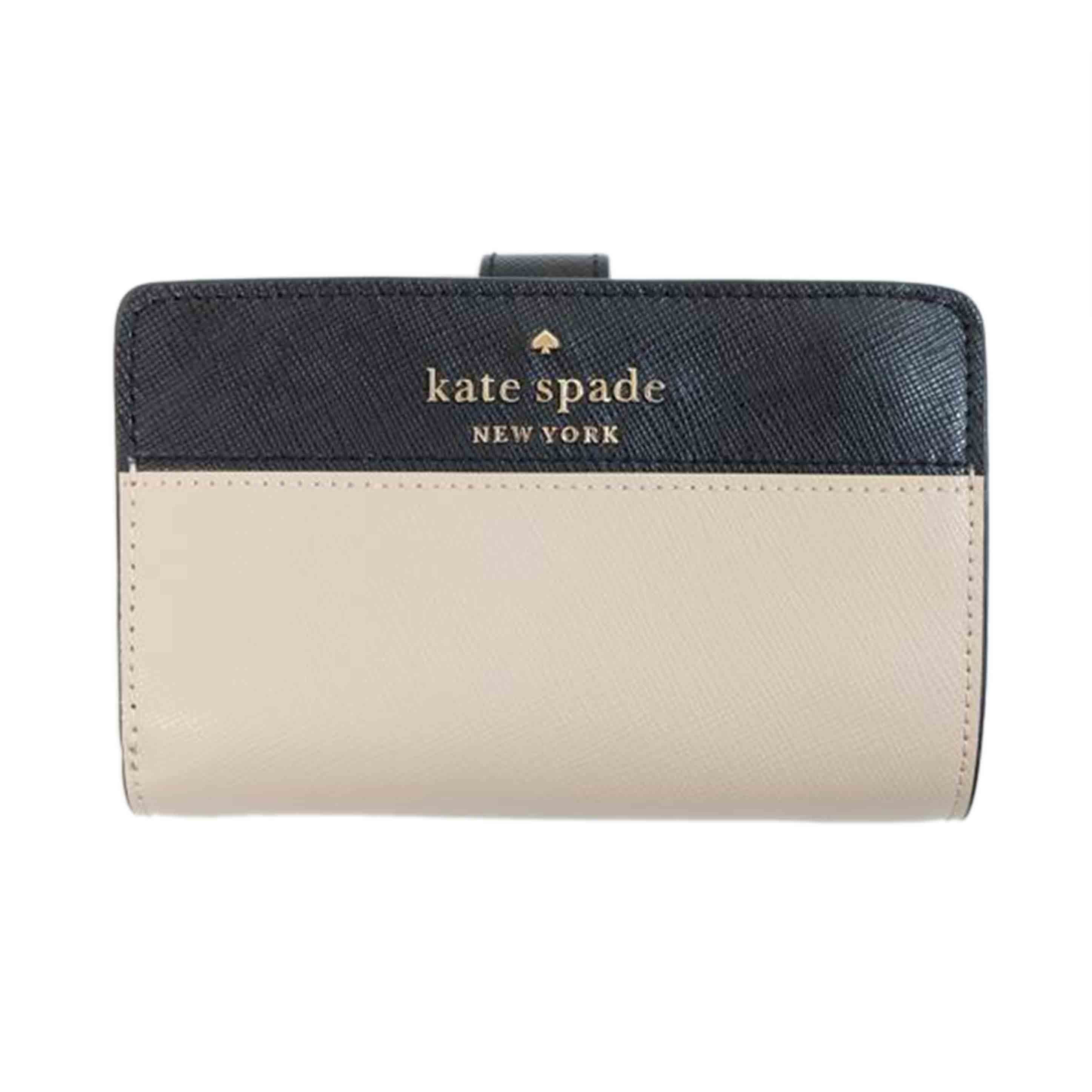 kate spade ケイトスペード/カラーブロックレザーミディアムコンパクトウォレット//ABランク/71