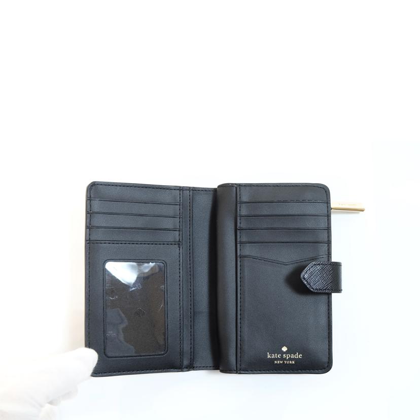kate spade ケイトスペード/カラーブロックレザーミディアムコンパクトウォレット//ABランク/71