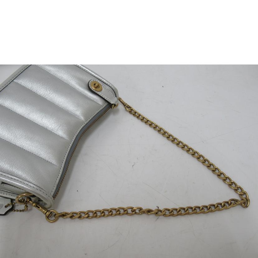 COACH/チェーンミニショルダーバック/シルバー/C6746//M21**/Bランク/63