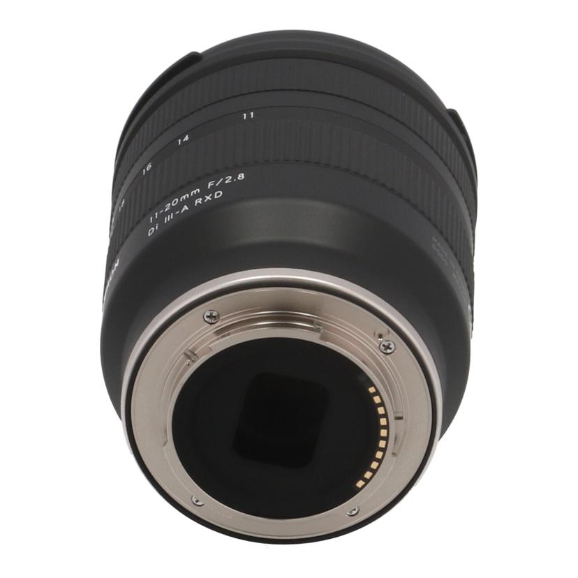 TAMRON SONY E タムロン/交換レンズ/11-20mm/11-20mm F2.8 Di III-A RXD//018275/ABランク/42
