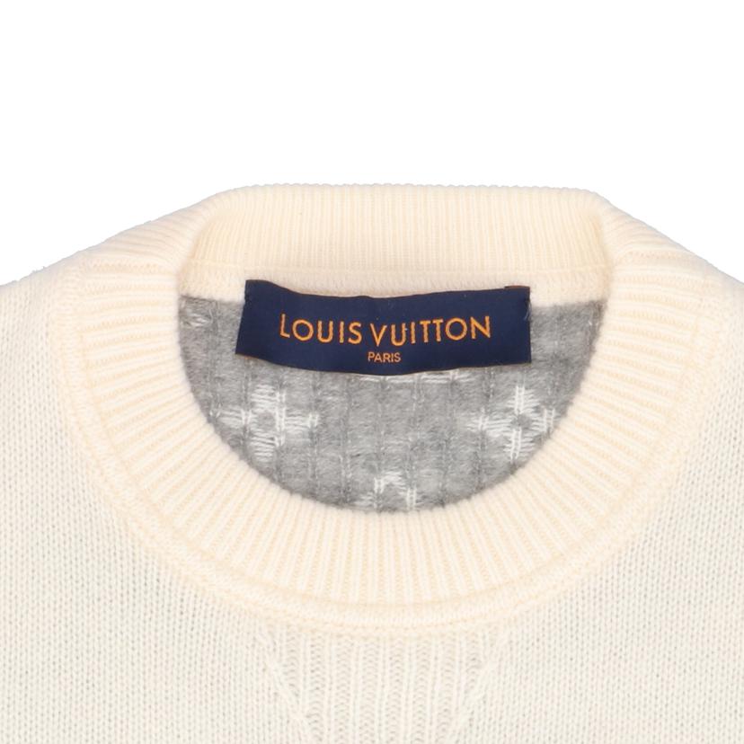 LOUIS VUITTON ルイヴィトン/モノグラムハーフアンドハーフカシミヤニットホワイト/HGN41W1XW//ABランク/92