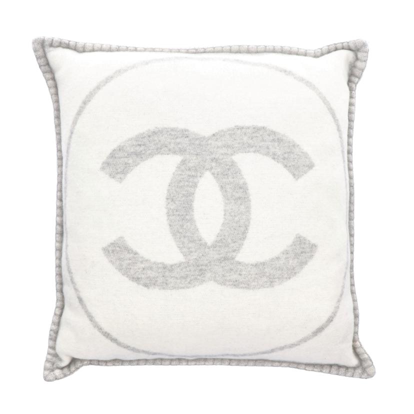 CHANEL シャネル/ココマークカシミヤ混クッション/グレー//Aランク/75