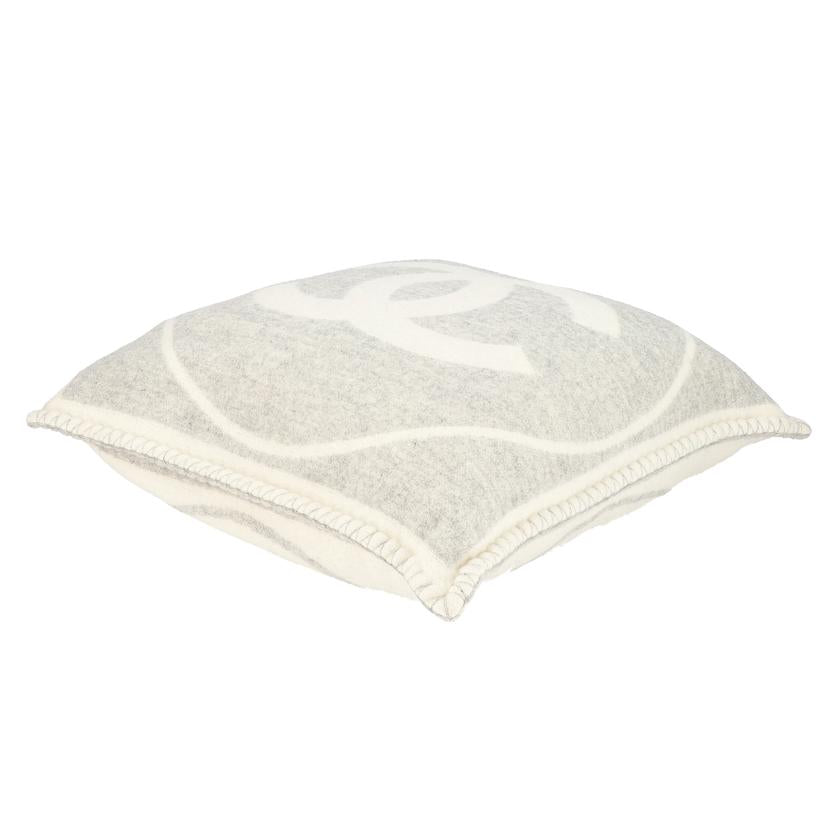 CHANEL シャネル/ココマークカシミヤ混クッション/グレー//Aランク/75